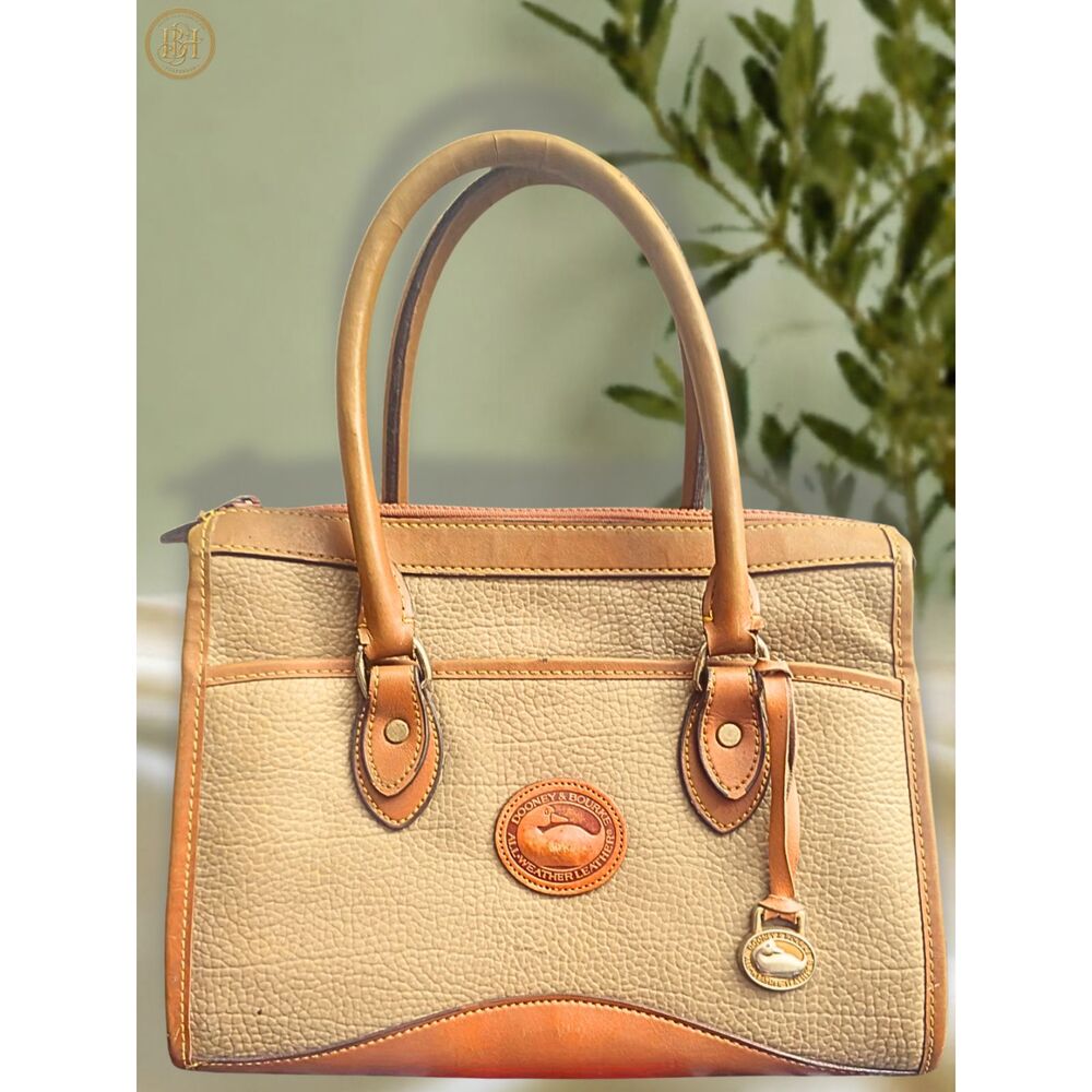 Vintage Dooney & Bourke AWL Mini Satchel & Zip Organizer 2-Piece Set